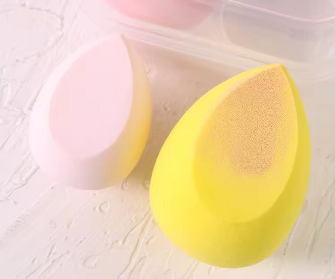 3K BLENDER SPONS BENTUK TELUR SET ISI 3 PES | SPONS LEMBUT | PUFF KERING DAN BASAH| R4