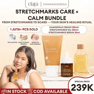 Ciara Chamomile Calming Cream X Stretchmark Treatment Oil X Liquid Serum For Stretchmarks