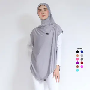 MANIAK Hijab Rompi Sport Outer Hoodie Wanita Jilbab Olahraga Jumbo Sporty Running Lari Senam Gym (JR-03)
