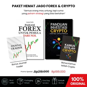 [BlanjaBuku] Paket Buku Jago Forex & Crypto Untuk Pemula Dari Nol Beli 1 Dapat 4 Panduan Investasi Crypto Dan Forex Dengan Bonus Journal Trader Dan Kamus Istilah Crypto