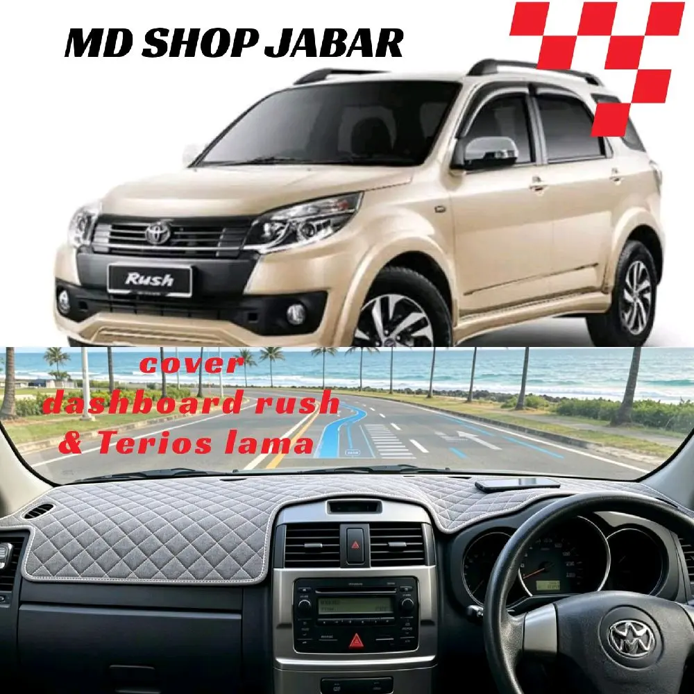 Alas Dashboard Rush Terios Lama 2006-2017 | Cover Dashboard Mobil Premium Anti Panas
