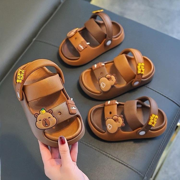  Dép Lê Quai Ngang Trẻ Em Mẫu Mới Cho Bé Trai Bé Gái Hình Capybara Chống Trượt - Mã 2590 