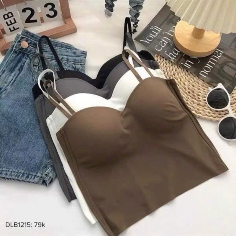 [A-45]ÁO BRA MẶC ĐI BIỂN CHẤT SU CÓ ĐỆM MÚT, chất su mát lạnh mút 2cm nâng v1, dáng áo hai dây phối đồ siêu đẹp