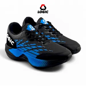 Logic - Sepatu Running Pria Olahraga Lari Trainning Ringan | Series Winner Black Toska