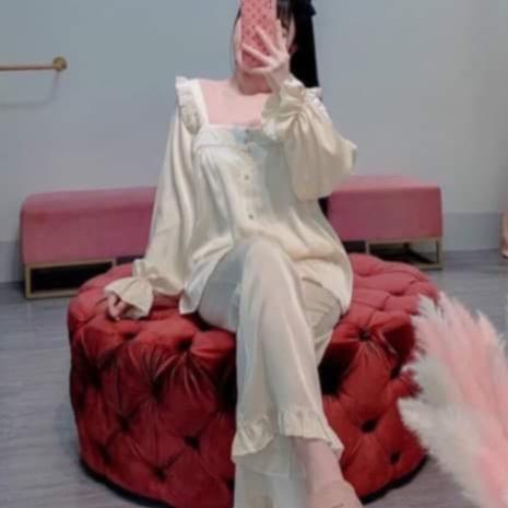  Đồ Bộ tiểu thư trắng jem Chất KATE LỤA Freesize 38_65kg Form Suông Thích Hợp Mặc Ở Nhà Thoải Mái Dễ Chịu Phù Hợp Với Mọi Lứa Tuổi 