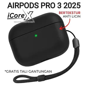 Soft Case Airpods Pro3 2025 | Pro 3rd Generation | Pro Gen 3 | Airpod Shockproof Casing Dengan Tekstur Anti Licin