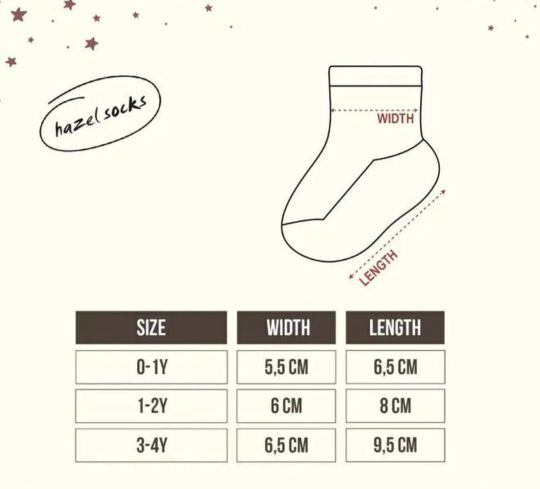 6 Pasang kaos kaki 0-12 bulan cowok cewek antislip