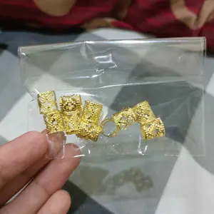 jepit rambut lingkaran accesories terbaru anting hijab premium anting jepit hijab viscose aesthetic cantik kekinian anting hijab fashion wanita anting 2 in 1 anting hijab penjepit rambut anak-anak remaja anting hijab mini warna gold anti luntur clips