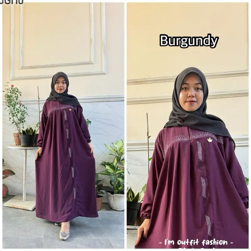 ( Langsung kirim ) ANGGUN GAMIS mix payet Crinkle Air flow premium 0