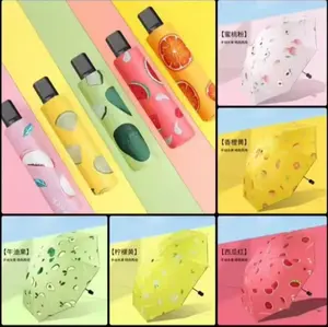 Payung Lipat Motif Buah Anti UV Manual Korea Style