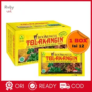 Sidomuncul Tolak Angin Cair Plus Madu 1 Box Isi 12 Sachet Untuk Meredakan Masuk Angin Dan Daya Tahan Tubuh