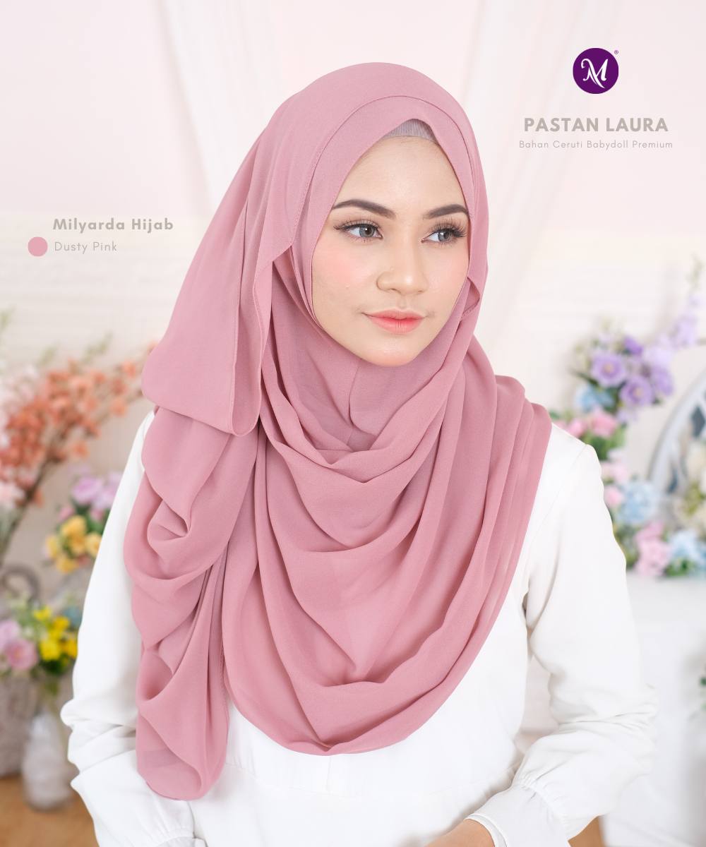 Milyarda Hijab Laura Instan Kerudung Muslim Dewasa Cantik Wanita Syari Praktis Stylish