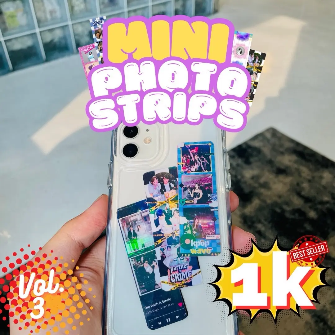 VOL. 3 CETAK FOTO MINI PHOTO STRIP FREE CUSTOM DESAIN COCOK UNTUK AKSESORIS DIBELAKANG HP