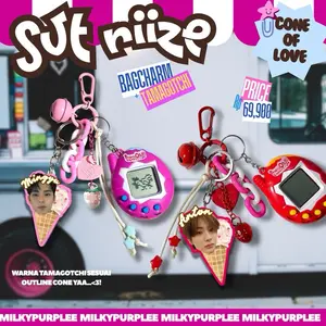 SEVENTEEN RIIZE BAGCHARM CONE OF LOVE TAMAGOTCHI KEYCHAIN