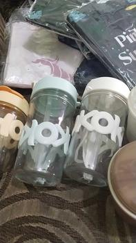 Product Review of [COD] TUMBLR HOHO/ MUG KACA TEBAL/ MUG AESTHETIC CUTE Water Bottles from Z** 0