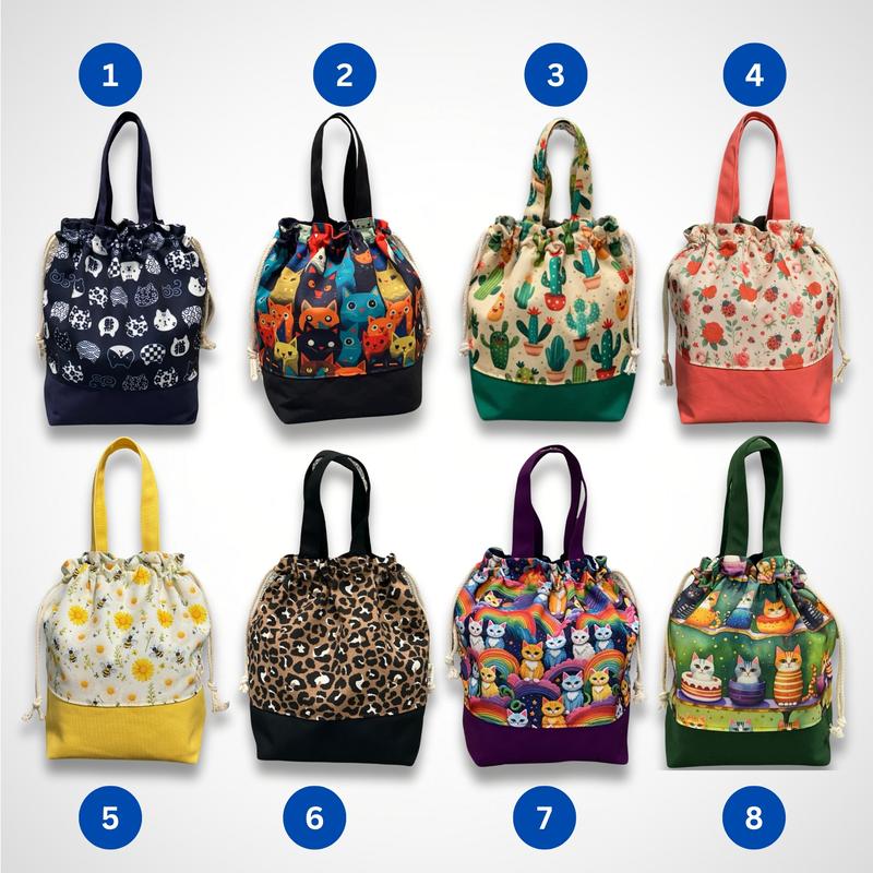 Hanny Bag - Túi đa năng kiểu bucket có dây rút size lớn đựng được hộp cơm nhiều bình giữ nhiệt