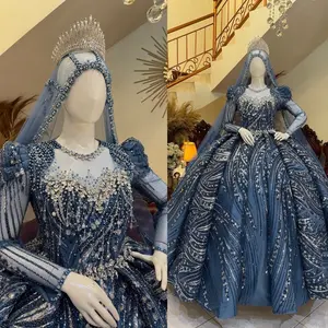 Gaun pengantin berbie luxury || gaun pengantin ring 6-8 || dress pernikahan || gaun pengantin premium || ballgown ngembang || kebaya wanita Mewah Payet | kebaya ekor panjang