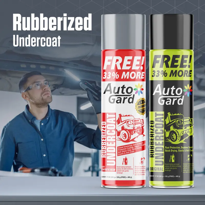 AUTOGARD RUBBERIZED UNDERCOAT ORIGINAL - Cat Semprot Peredam Suara 1