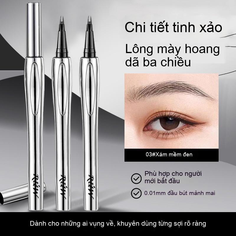  Bút Kẻ Lông Mày Đầu Nĩa Trông Lông Mày Hoang Dã Tự Nhiên Không Thấm Nước Và Chống Nhòe 