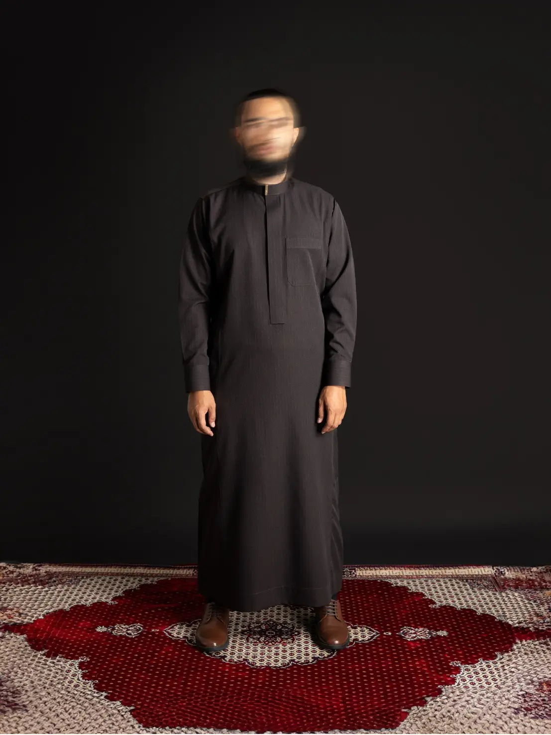 Local Project | Jubah Pria Dewasa Gamis Lengan Panjang | Fahd Dark Brown