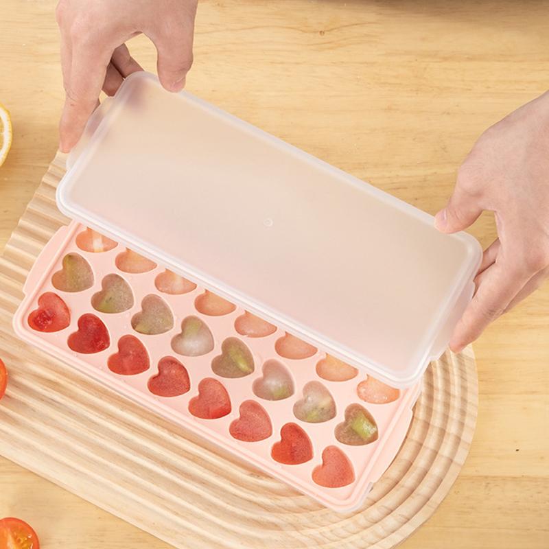 Product Introduction of 24Grid Heart Shape Silicone Reusable Large Heart Shape Ice Ball Maker Cocktail Ice Cube Tray Mold DIY Bar Wine Ice Cube Maker Kitchen Utensils Bpa Shaped 23