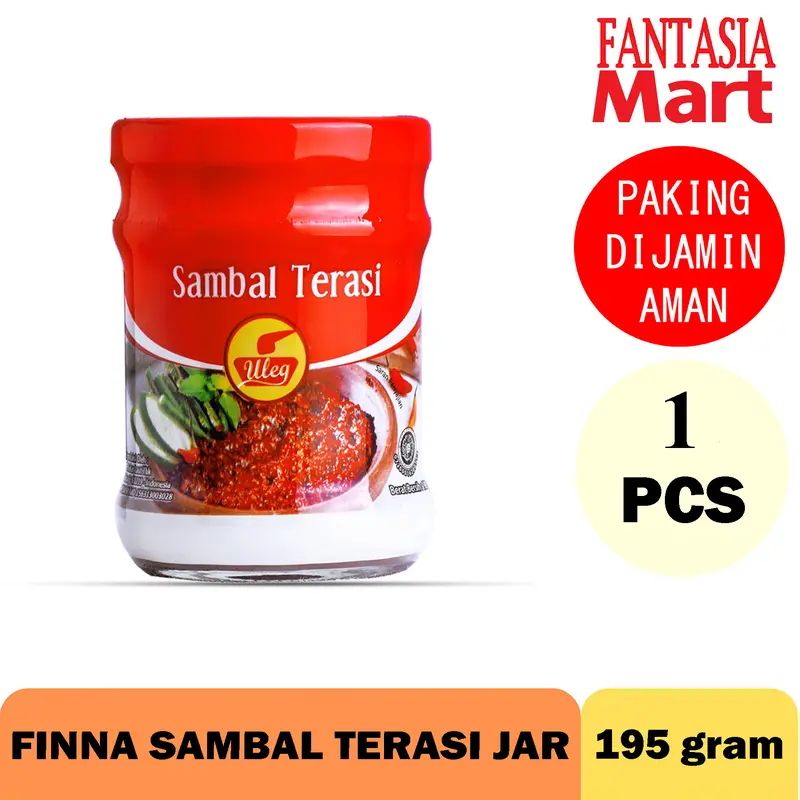 FINNA SAMBAL ULEG TERASI FANTASIA JAR DENGAN PAKING AMAN Food Makanan Masakan Instan 0