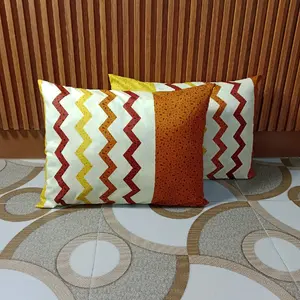 sarung bantal resleting ukuran besar 45x60 cm motif aesthetic katun halus lembut,, satuan