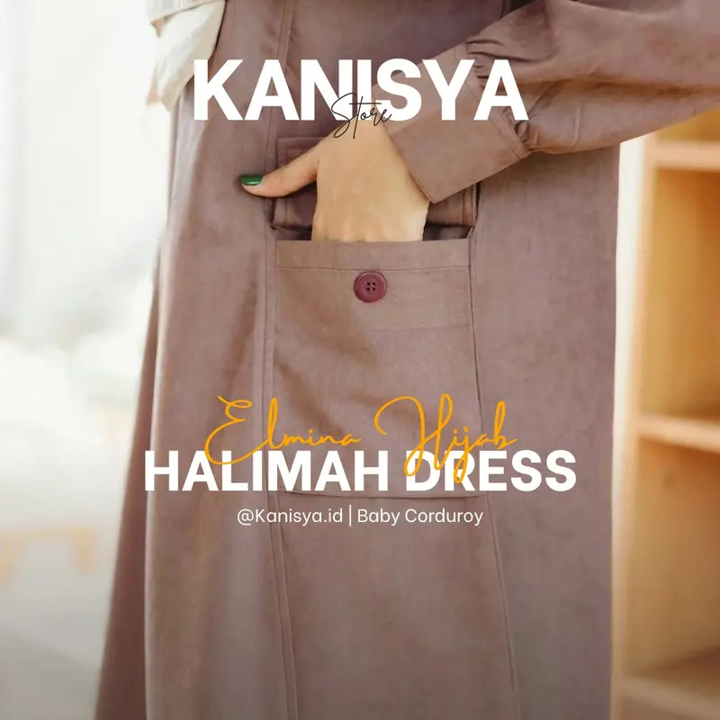 READY STOCK HALIMAH DRESS BY ELMINA HIJAB 0