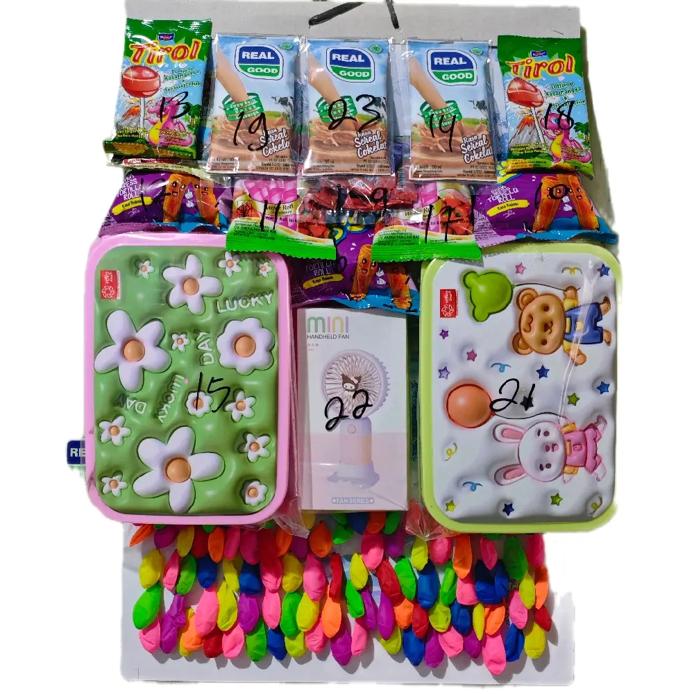 Cabutan Balon Berhadiah ISI 100pcs. 3D, KIPAS