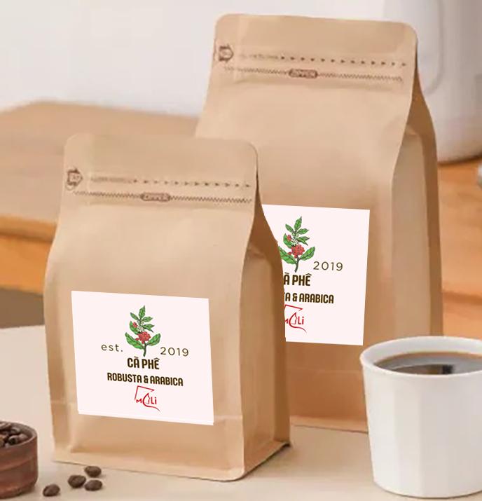 Mẫu Thử Cà Phê 80% ROBUSTA - 20% ARABICA RANG MỘC 25g