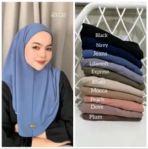 100RB 10PCS HIJAB BERGO MALAY NON PET AKRILIK SIZE M BY FANZA HIJAB