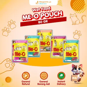 Makanan Basah Untuk Kucing Adult & Kitten MEO POUCH 80 GR