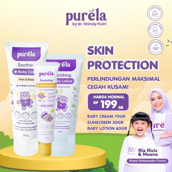 Purela Triple Skin Protection - Sunscreen+Baby Cream+Baby Lotion ...