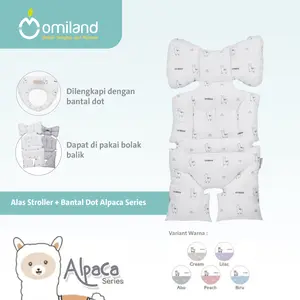 Omiland Alas Stroller + Bantal Dot Alpaca Series OB44201 OB44202 OB44203 OB44204 OB44205