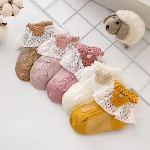 KAOS KAKI BAYI PEREMPUAN RENDA / KAOS KAKI ANAK PEREMPUAN CUTE & CANTIK