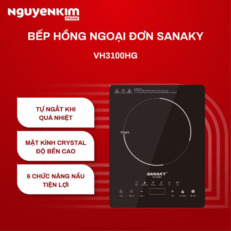 Bếp hồng ngoại đơn Sanaky VH3100HG - Lắp dương, công suất 2000W