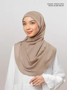 Jilbrave - Yaffa Hijab Malay Kerudung Segiempat Oval Tudung Bawal Curve Malaysia Hijab Viral Square Muslim