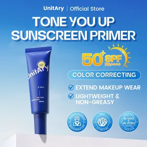 [NEW][Kulit Sensitif] Unitary Sun Face Protection Serum SPF50+ Pa+++ Hybrid Facial Wajah Hypoallergenic Waterproof[Hassle-free Formula Refreshing & Breathable UV Shield]BPOM Mencerahkan Vitamin Aging Sunblock