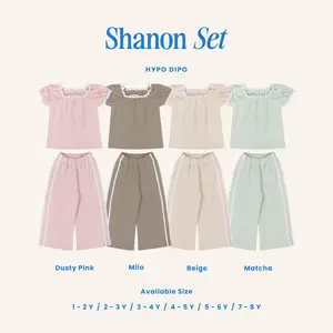 HYPO DIPO - Shanon Girl Set - Setelan  Anak Perempuan 1-8 Tahun - One Set Rib Renda Korean Style