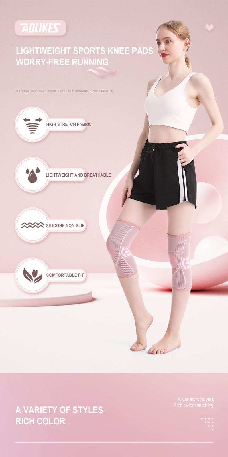 Product Introduction of AOLIKES 1PCS Knee Brace Support for Arthritis Joint Nylon Sports Fitness Compression Sleeves Kneepads Cycling Running Protector 13