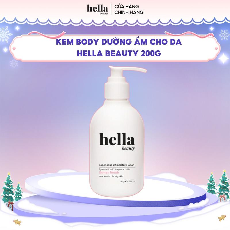  Kem body dưỡng ẩm cấp nước HA Hella Beauty 200g 