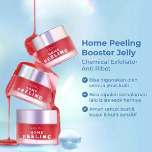 Home Peeling Booster Jelly Bening's Indonesia |Exfoliasi anti ribet | Mencerahkan | Mengangkat sel kulit mati | Membuat wajah tampak glowing