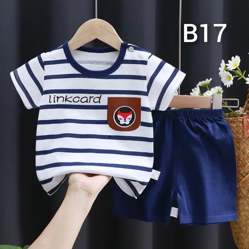 SETELAN BAJU BAYI LENGAN PENDEK Bayi Balita Katun Parsel Perempuan 2