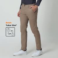 Gambar ALMANO Essential Chino Pants Stretch Khaky / Celana Panjang Chinos Pria Slim Fit Khaki - Hitam, 30 dari Almano Kota Medan 1 Tokopedia