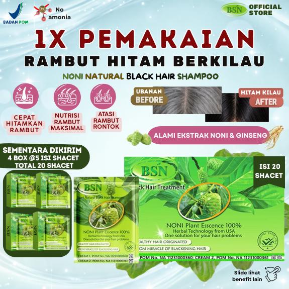 Gambar BSN Noni Shampoo isi 20 Sachet | Sampo Herbal Anti Uban untuk Pria & Wanita dari BSN Noni Shampoo Kota Administrasi Jakarta Pusat Tokopedia