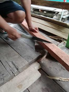 Product Review of Gergaji Kayu Lipat Perkakas Portable Folding Wood Hand Saw Graji Genggam Super from R**n S**o 1