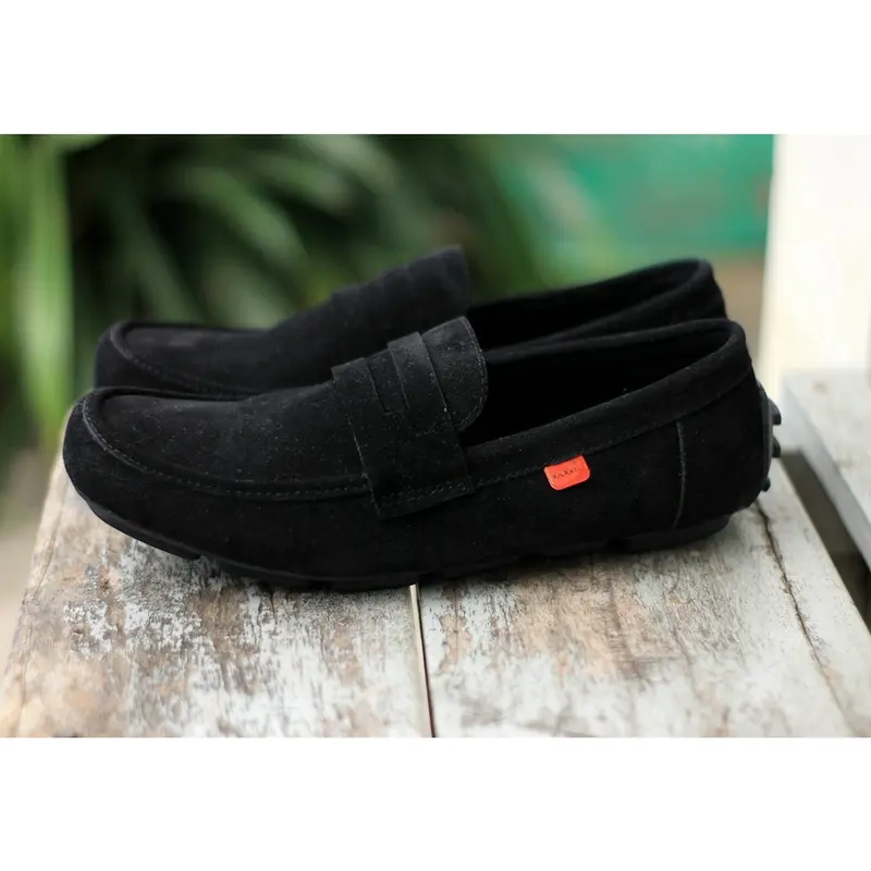 Sepatu Slop Pria Kickers Javlin Casual Formal Kerja Kuliah Santai Slip On 8