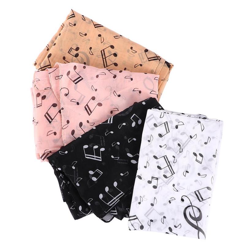 Hàng mới về Hợp thời trang Treble Clef được in Khăn quàng cổ nữ Tờ giấy Chiếc…