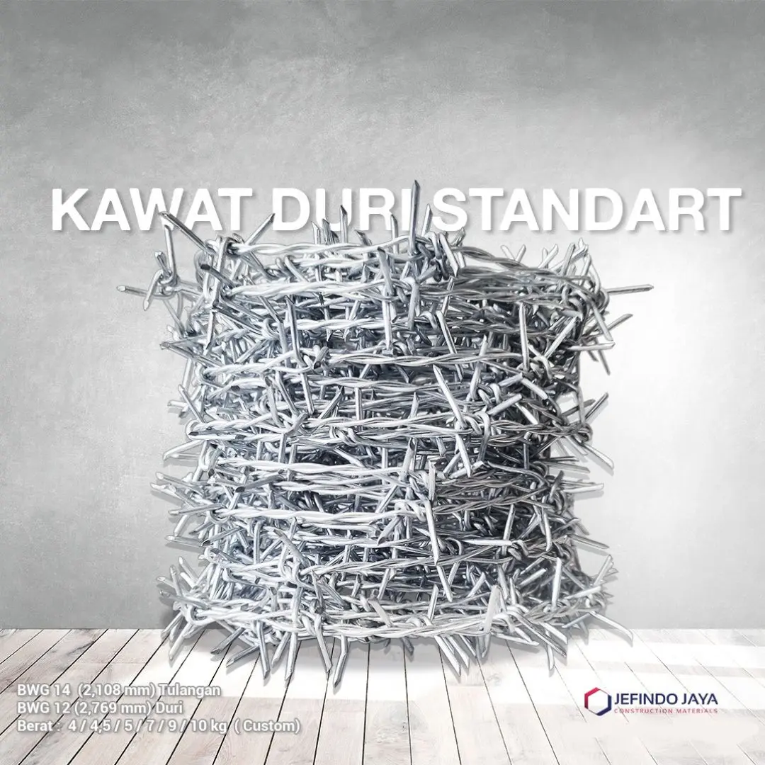 KAWAT DURI @4KG PER ROLL - KAWAT DURI BWG 14 - TAHAN KARAT