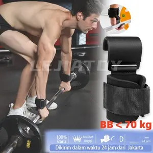 [COD]2PCS  Sarung Tangan Gelang, Kait Tarik Kebugaran Kuat, Anti Selip, Cocok untuk Menggantung Palang Horizontal, Peralatan Pendukung BB < 70 kg